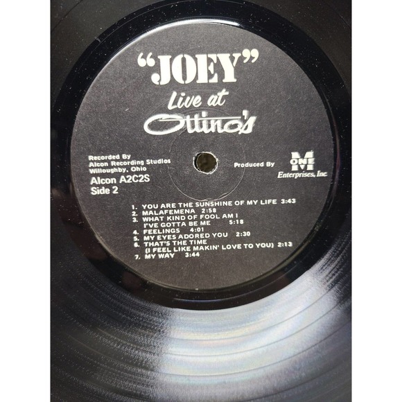 Joey - Live at Ottinos Vinyl Record Album - SIGNED 1976 - Picture 5 of 5